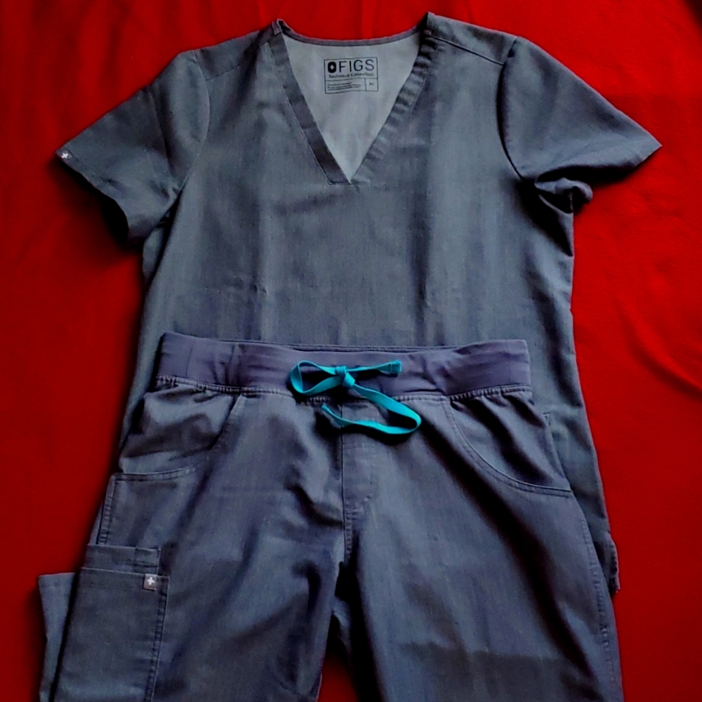 FIGS Kade Cargo Scrub set Graphite Grey Medium